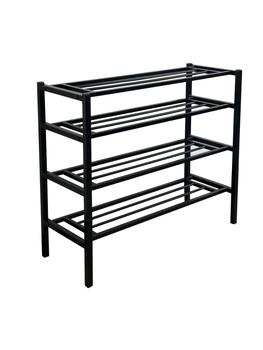 “StepStack Elegance” – ชั้นวางรองเท้าไม้ไผ่พับได้ที่มีสไตล์